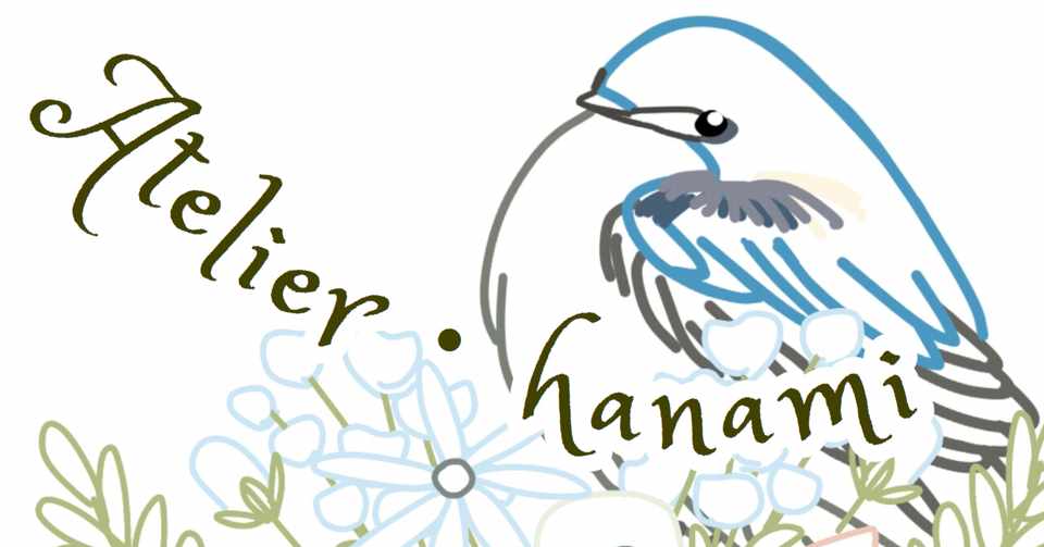 刺繍そっちのけで刺繍図案を描いてた ツバメと花 Atelier Hanami 刺繍とイラストと Note