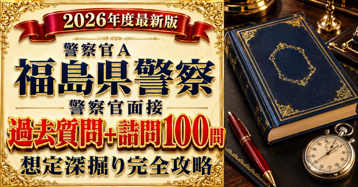 [Fukushima Prefectural Police] Police Officer Interview Perfect Book ...