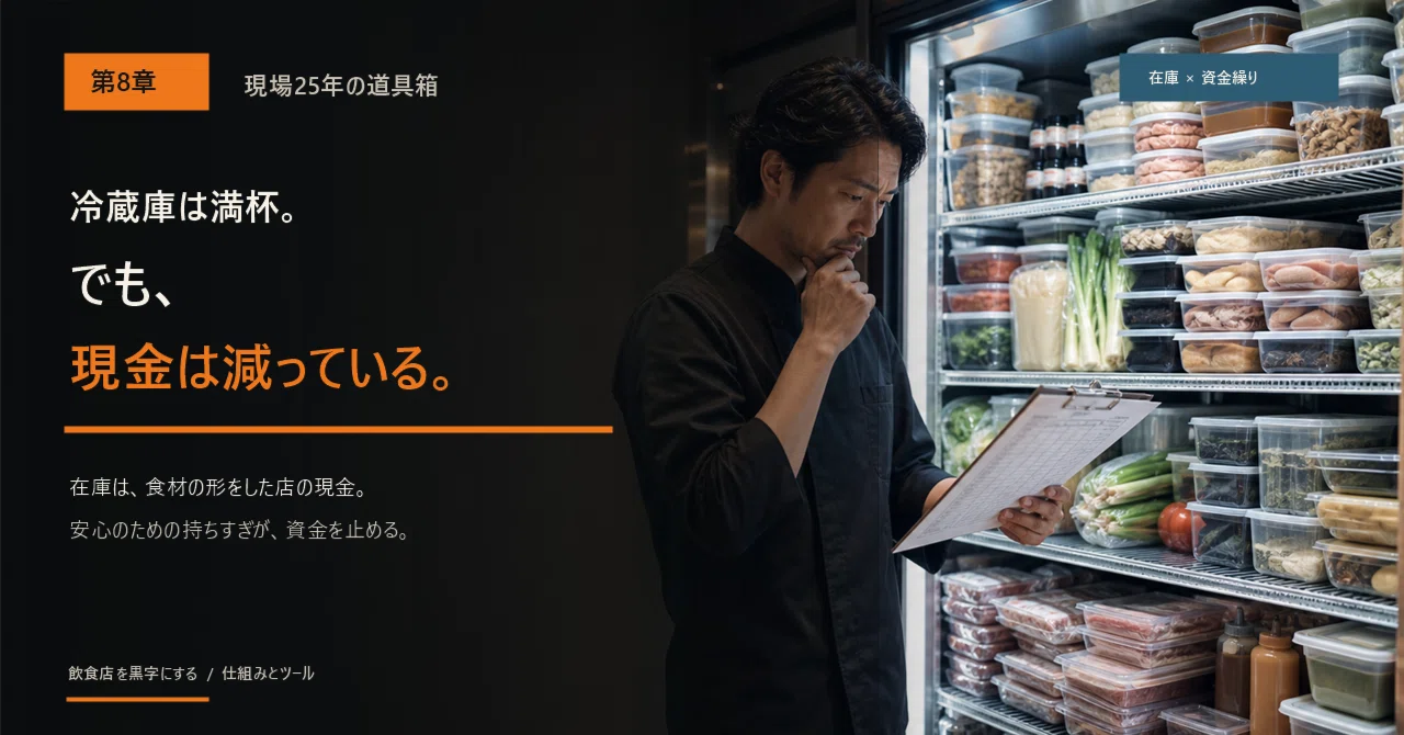 第8章「冷蔵庫に食材が多いと安心」 その安心が、廃棄と資金繰りを悪く