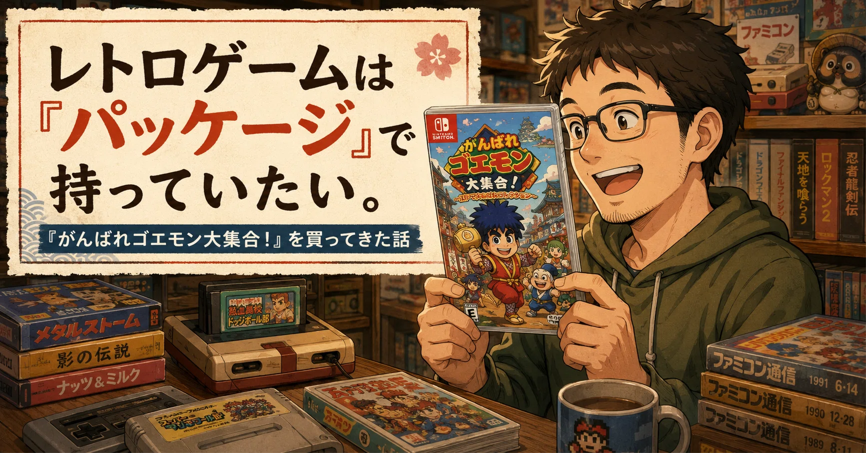 レトロゲームは「パッケージ」で持っていたい。『がんばれゴエモン大