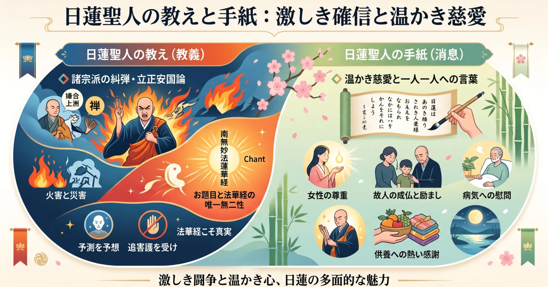 日蓮様、作者不詳絵伝部分 日蓮聖人絵伝 | 法華寺