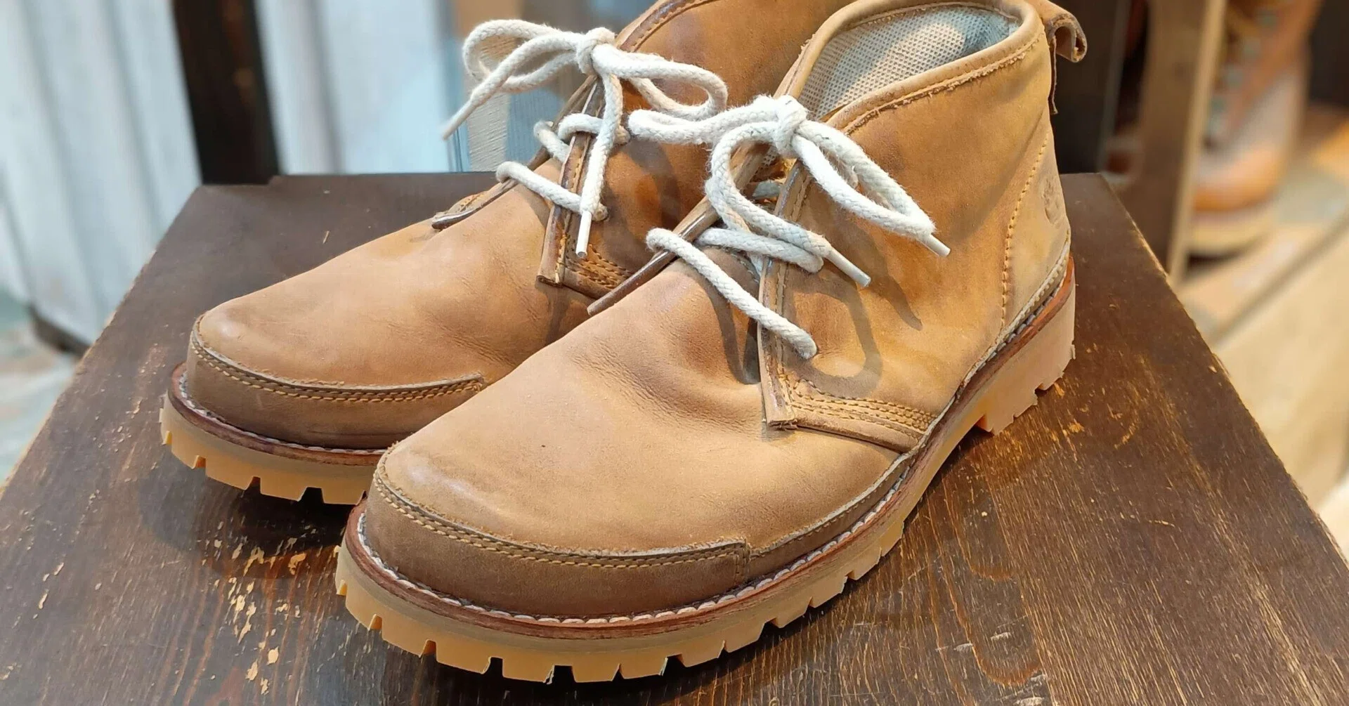 リソール/ソールカスタム】ティンバーランドのブーツ+vibram#1136honey