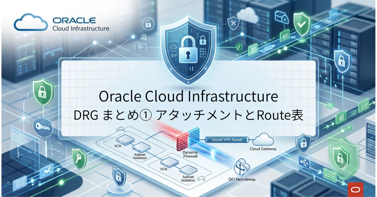 [OCI] Dynamic Routing Gatewayのまとめ① アタッチメントとRoute表｜fabrikam