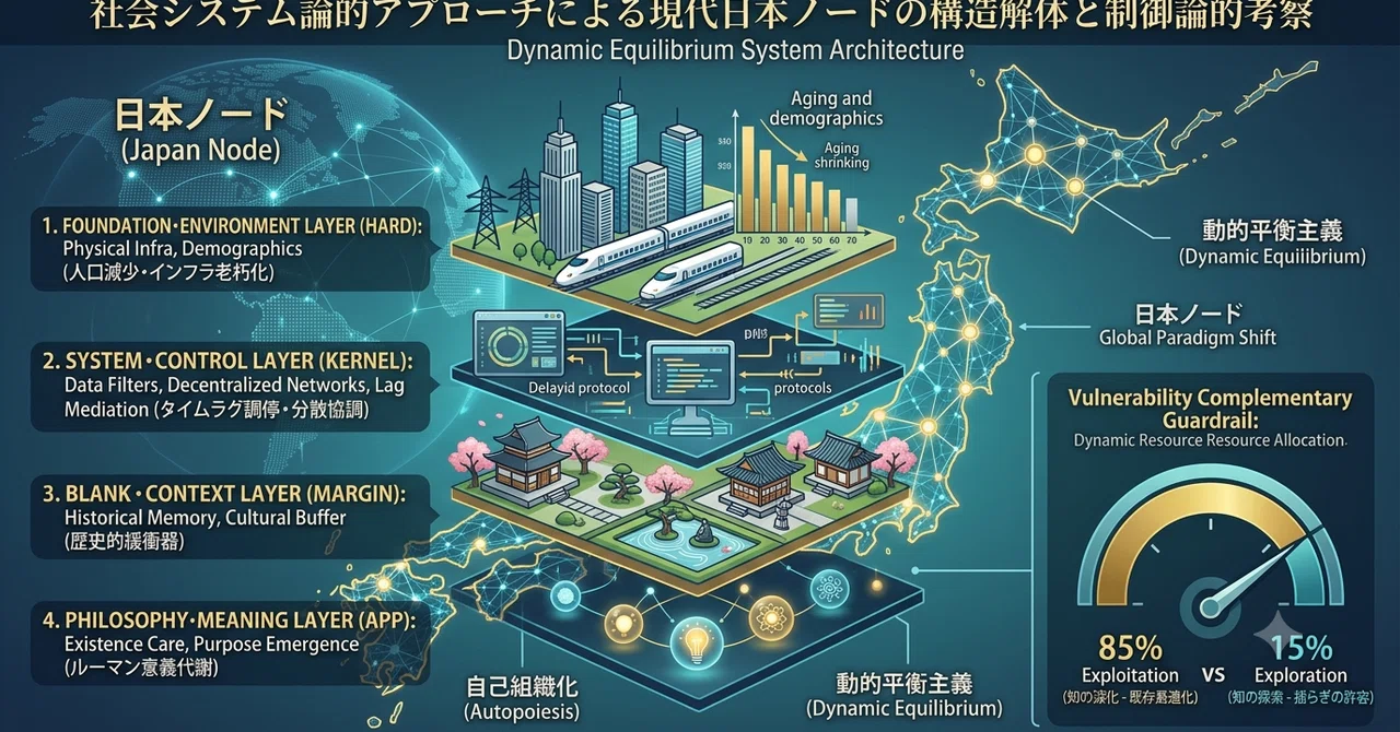 社会システム論的アプローチによる現代日本ノードの構造解体と制御論的