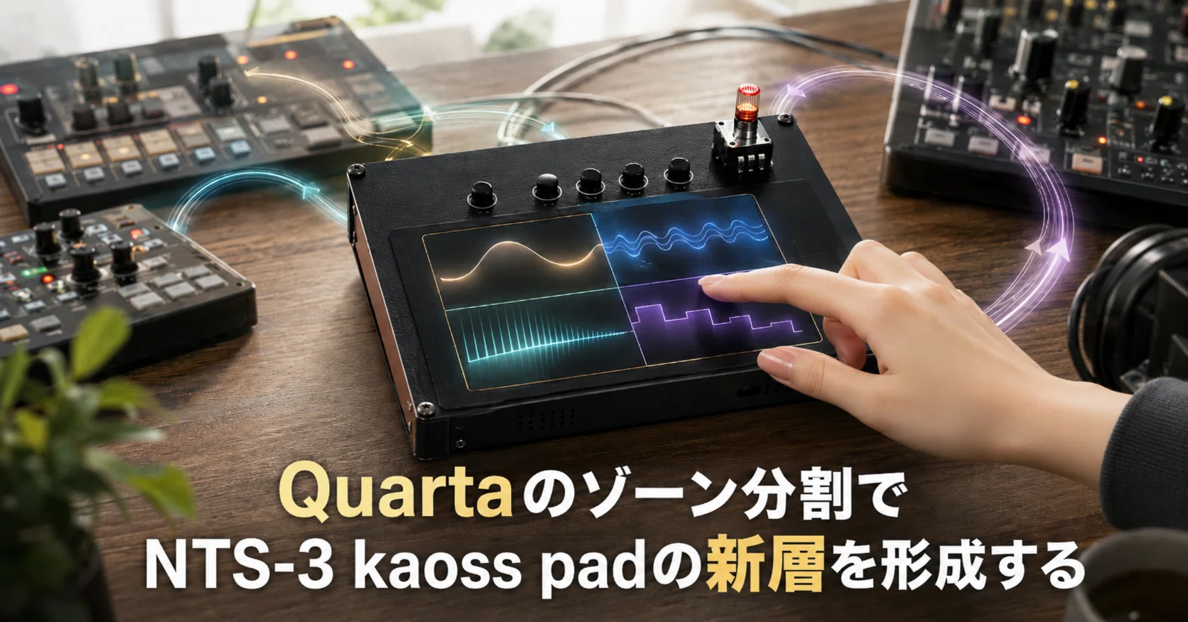 Quartaのゾーン分割で機能強化できるのか？KORG NTS-3 kaoss padの新層