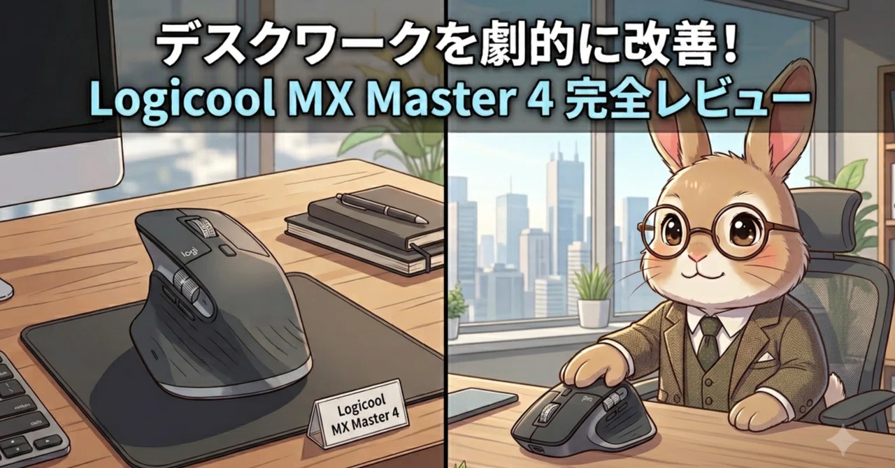 デバイス紹介】Logicool MX Master 4 ｜図面屋が実際に使って感じた