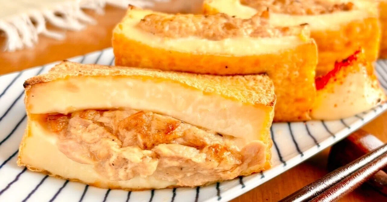 トースターで簡単】厚あげの「ツナマヨ包み焼き」大満足の簡単