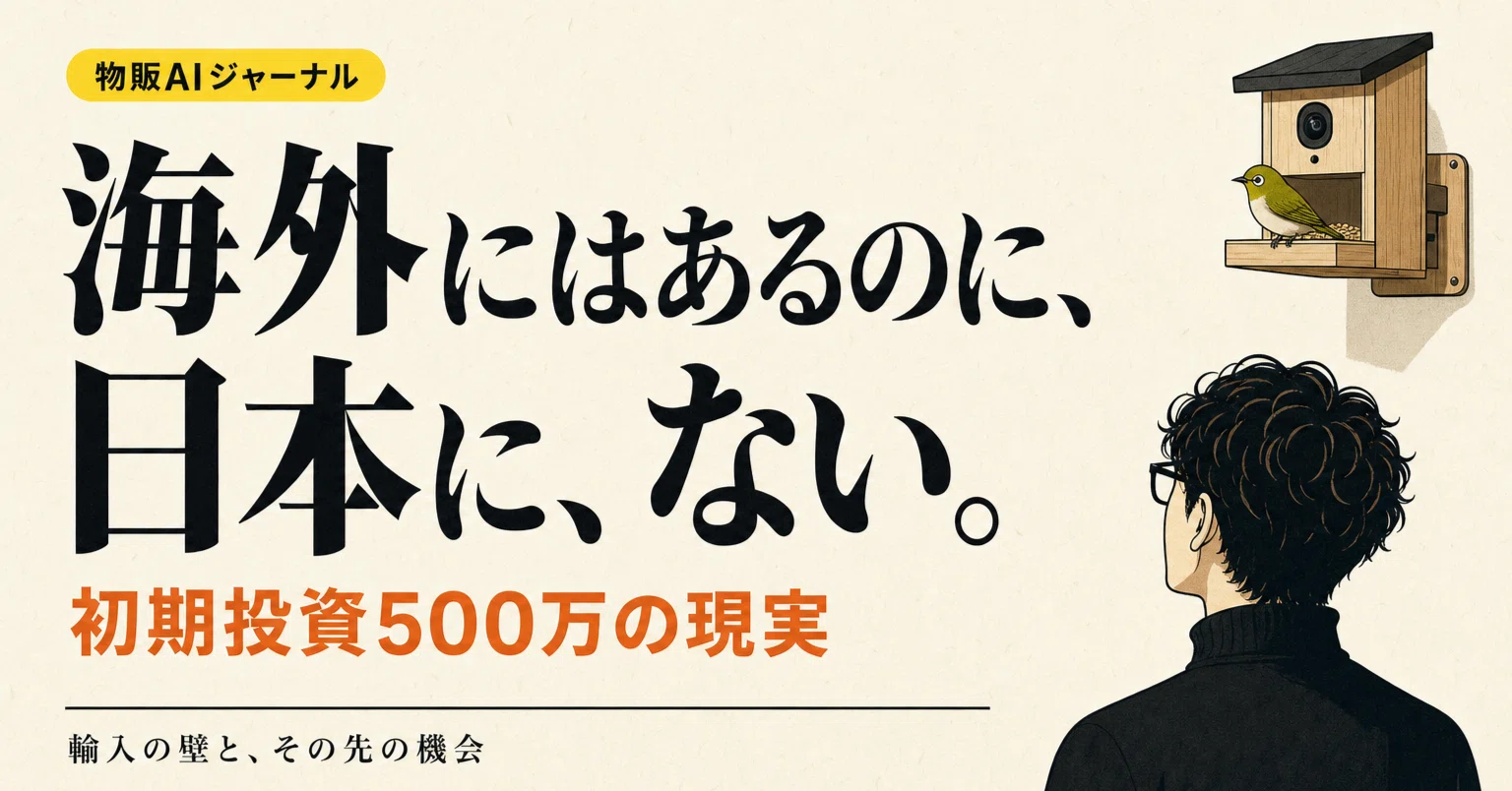 これ、日本にないんだ」が増えてきた話。海外で売れてるAI識別バード
