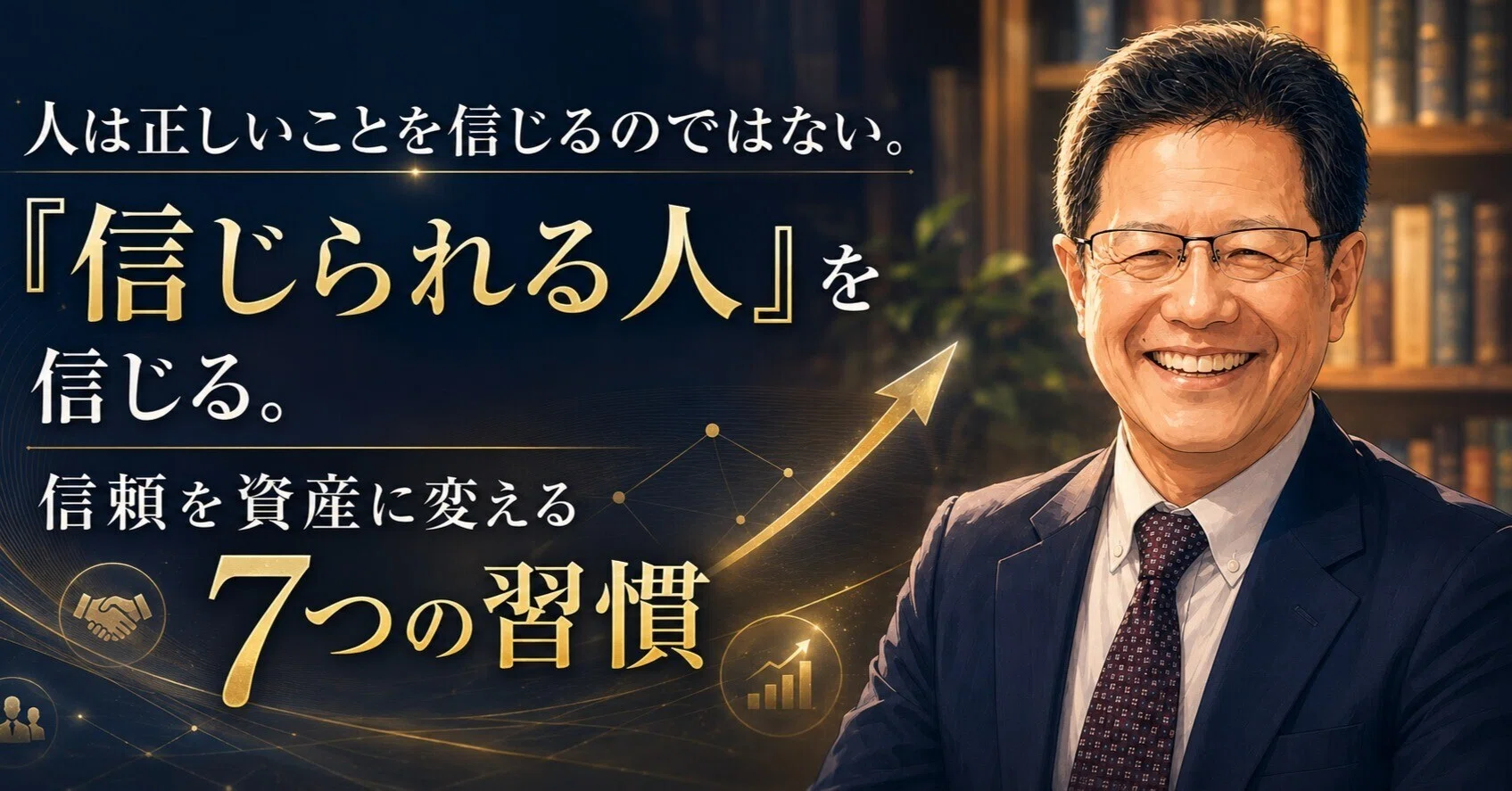 人は正しいことを信じるのではない。『信じられる人』を信じる。信頼を