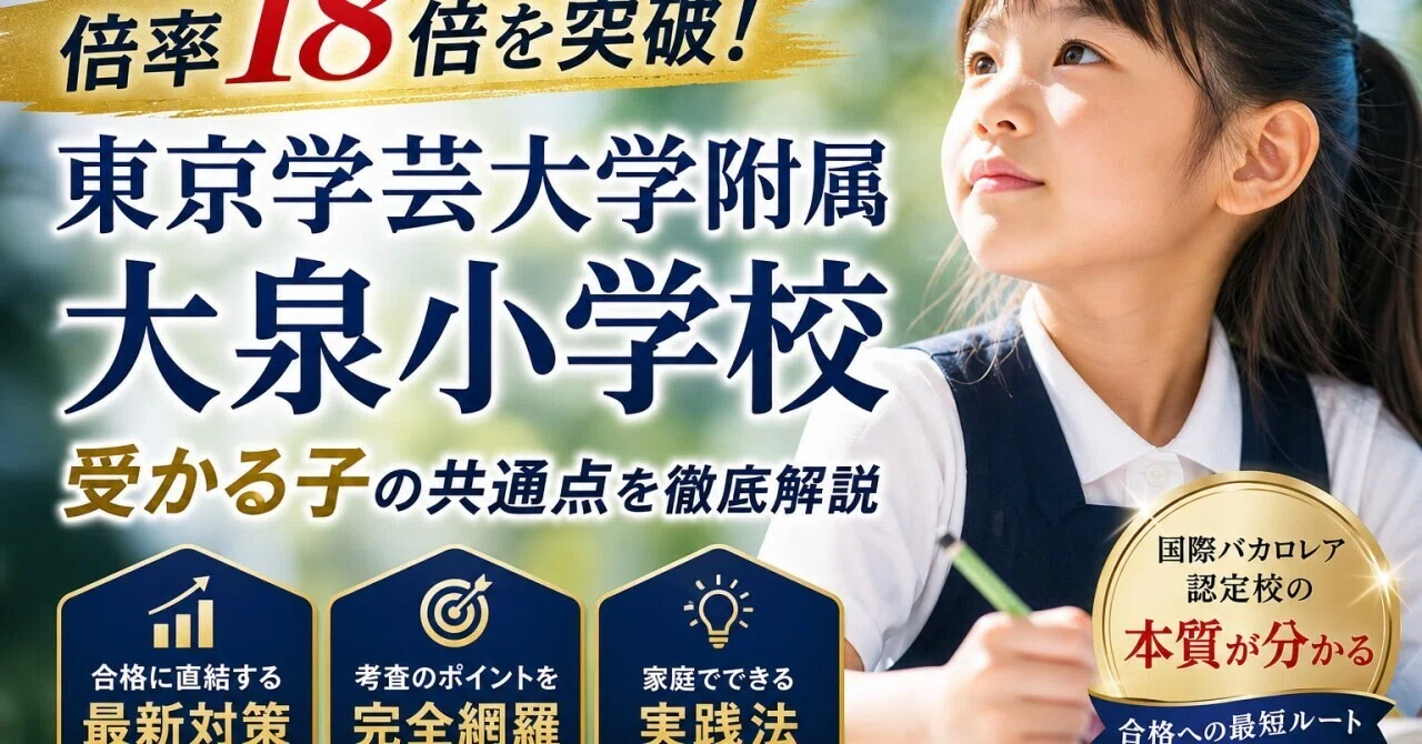 学芸大附属大泉小学校・受験合格セット ＋ 4倍速トレーニング 東京学芸大学附属大泉小学校の受験対策！倍率18倍を突破する受かる子の