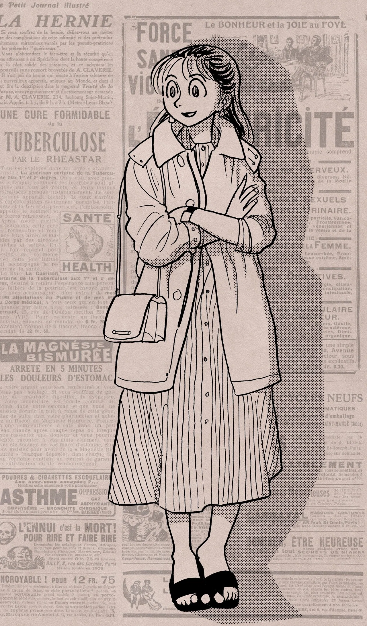 80年代風オシャレイラスト 田中圭一 Note