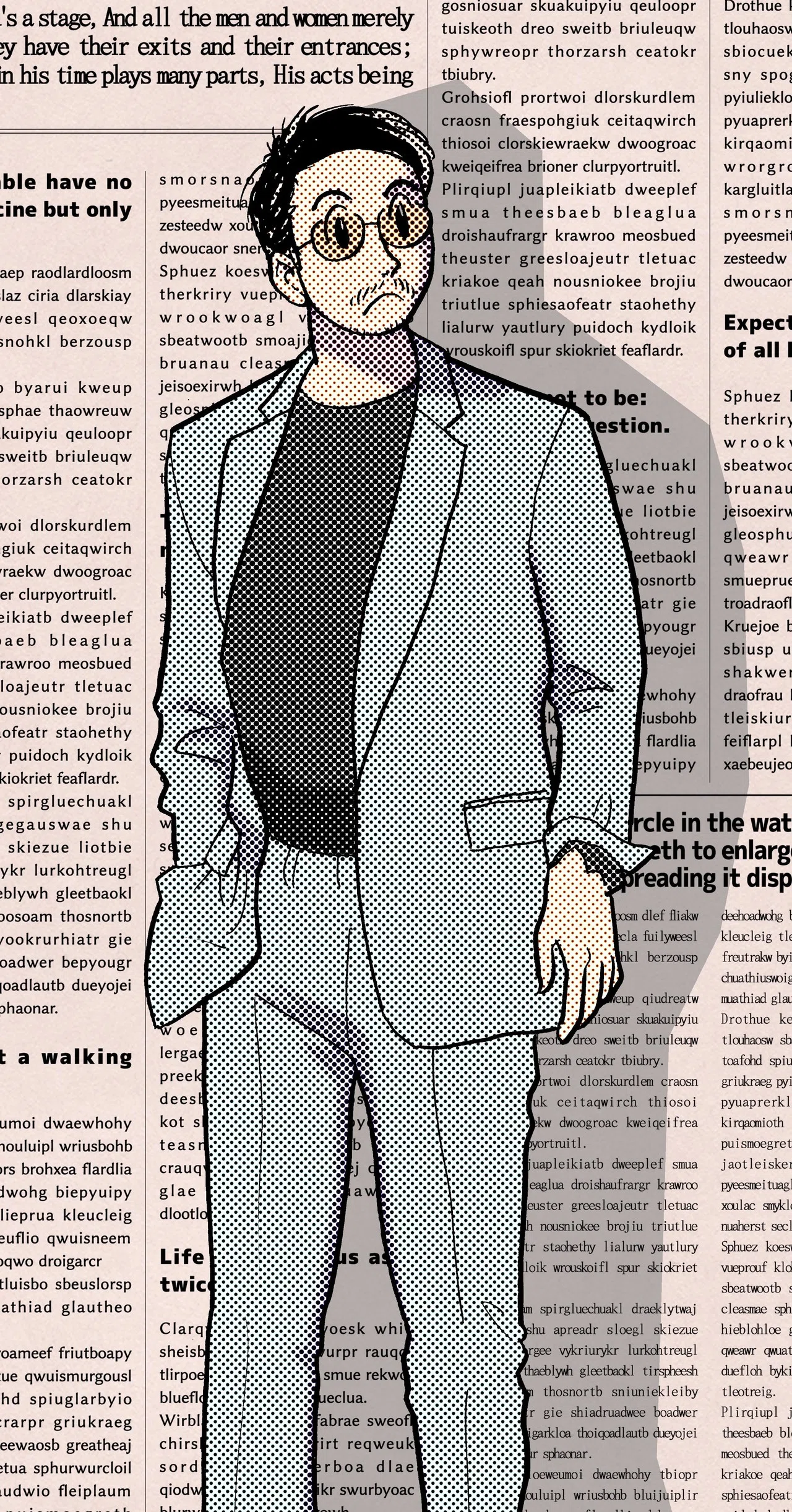 80年代風オシャレイラスト 田中圭一 Note
