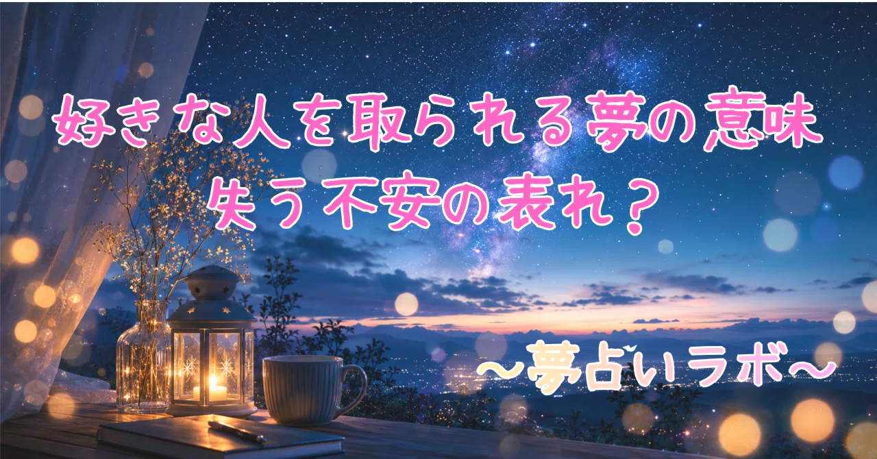 夢 占い 好き な 人