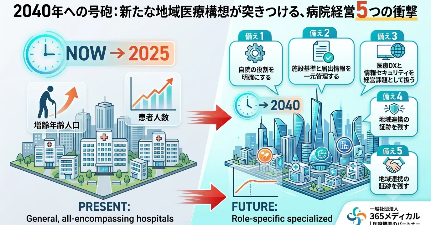 2040年への号砲新たな地域医療構想が、病院経営に突きつける5つの問い