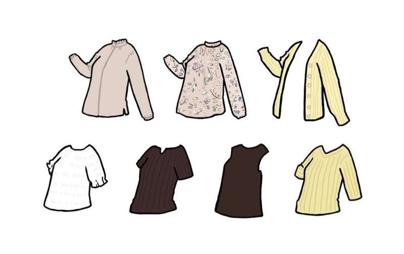 最低限のアイテムで上下どう組み合わせても大体コーデが成立するワードローブを構築する オノデラユズカオ Note