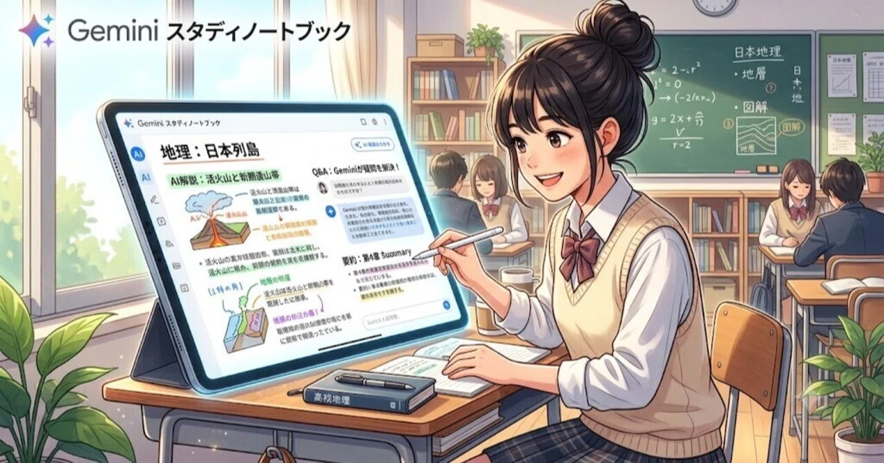 Gemini新機能「スタディノートブック」が登場！｜LM