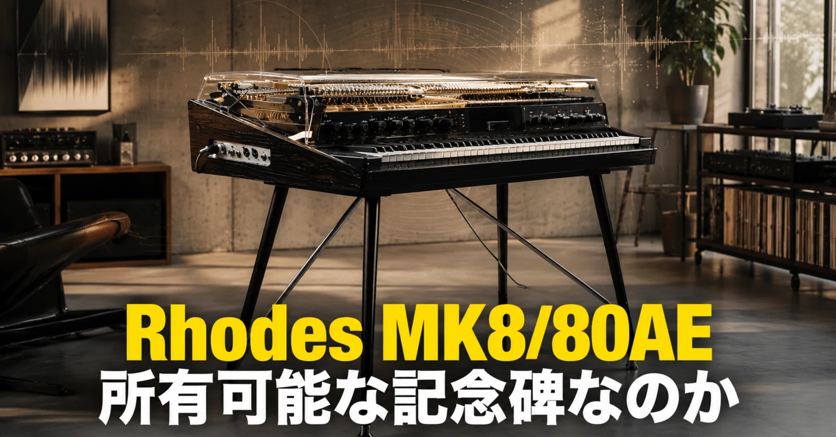 Rhodes MK8/80AEは楽器なのか、記念碑なのか？限定モデルが音より先に