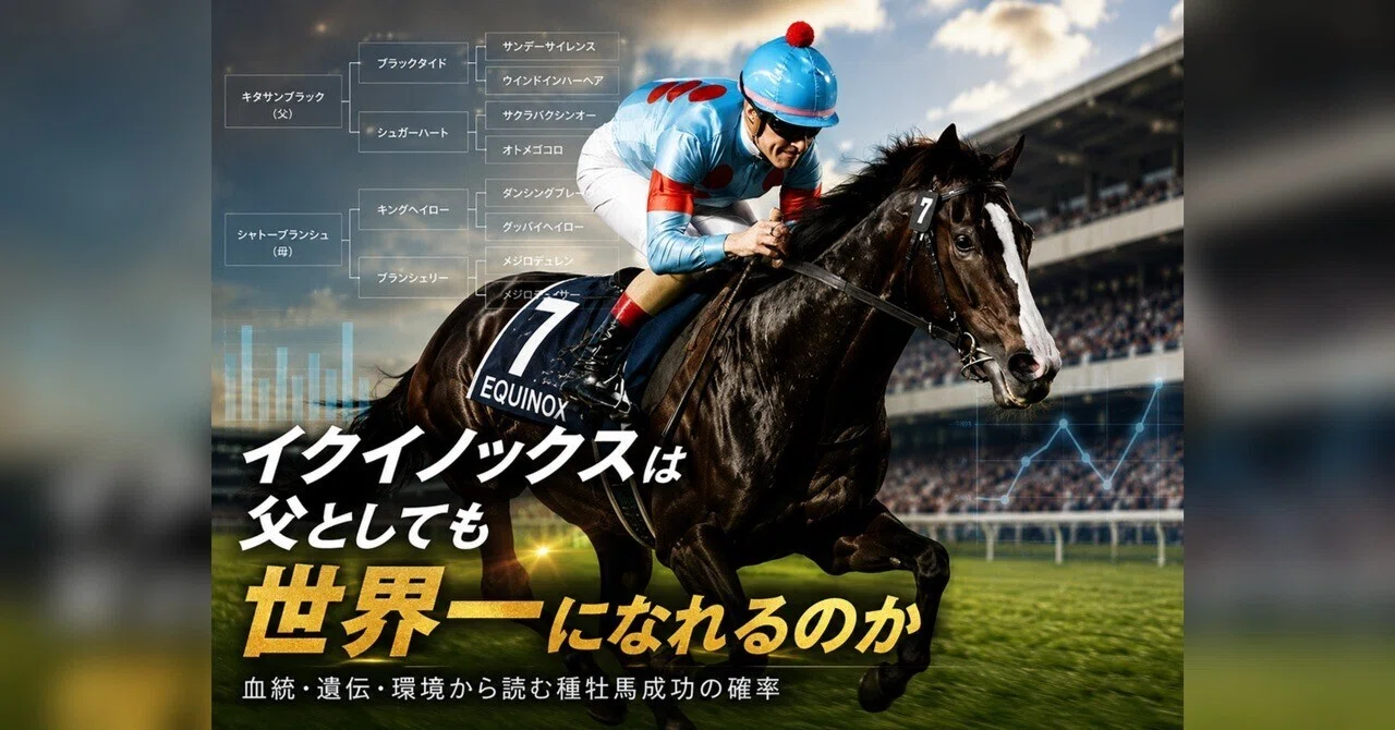 競馬非売品　2020年イクイノックス募集時　カタログ募集時馬体重メモ記載 イクイノックスがリーディングサイアーになれる確率？——論文と独断