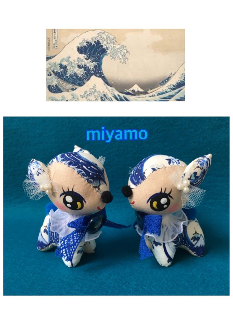 浮世絵バンビちゃんのぬいぐるみ みやも人形 Note