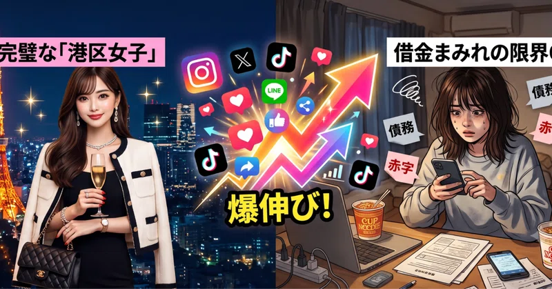 なぜ完璧な「港区女子」より「借金まみれの限界OL」が爆伸びするのか？SNSで熱狂的なファンを作るための弱さの設計論