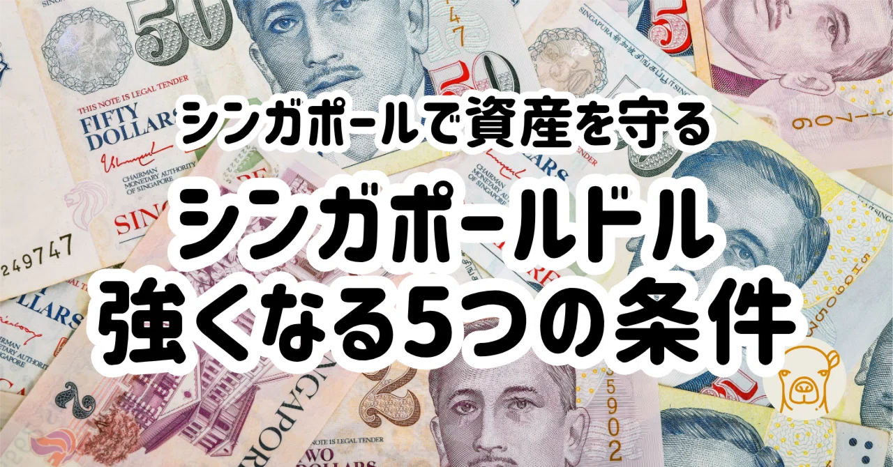 シンガポールで資産を守る【第3回】いまシンガポールドルが強い5つの