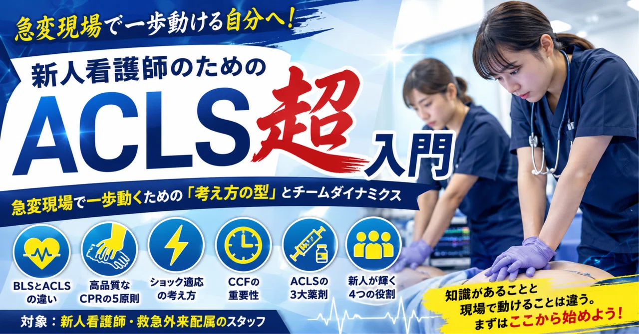 ACLS Introduction: Study Materials for New Nurses｜救急TNurse