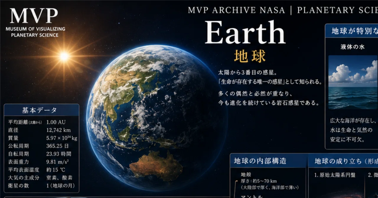 MVP ARCHIVE NASA | Planetary Science PHASE 03-03 : Earth / 地球｜Mind Voy ...