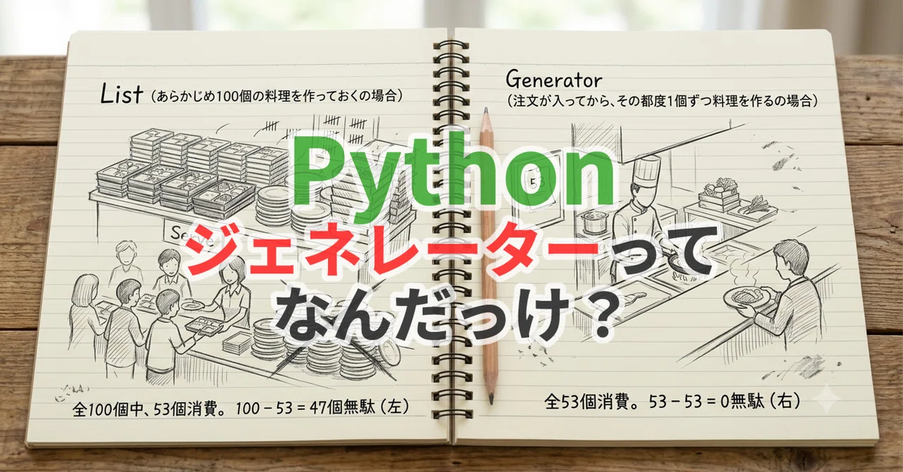 Understanding Python Generators and Their Benefits in 3 Minutes｜えぬでんき