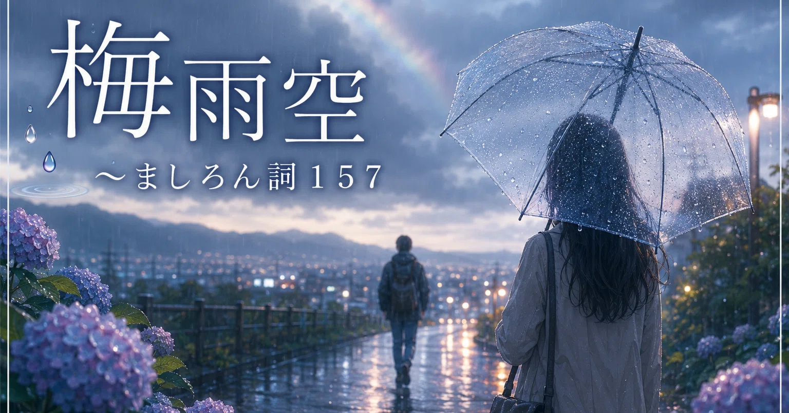 梅雨空～ましろん詞157｜真しろ@UK