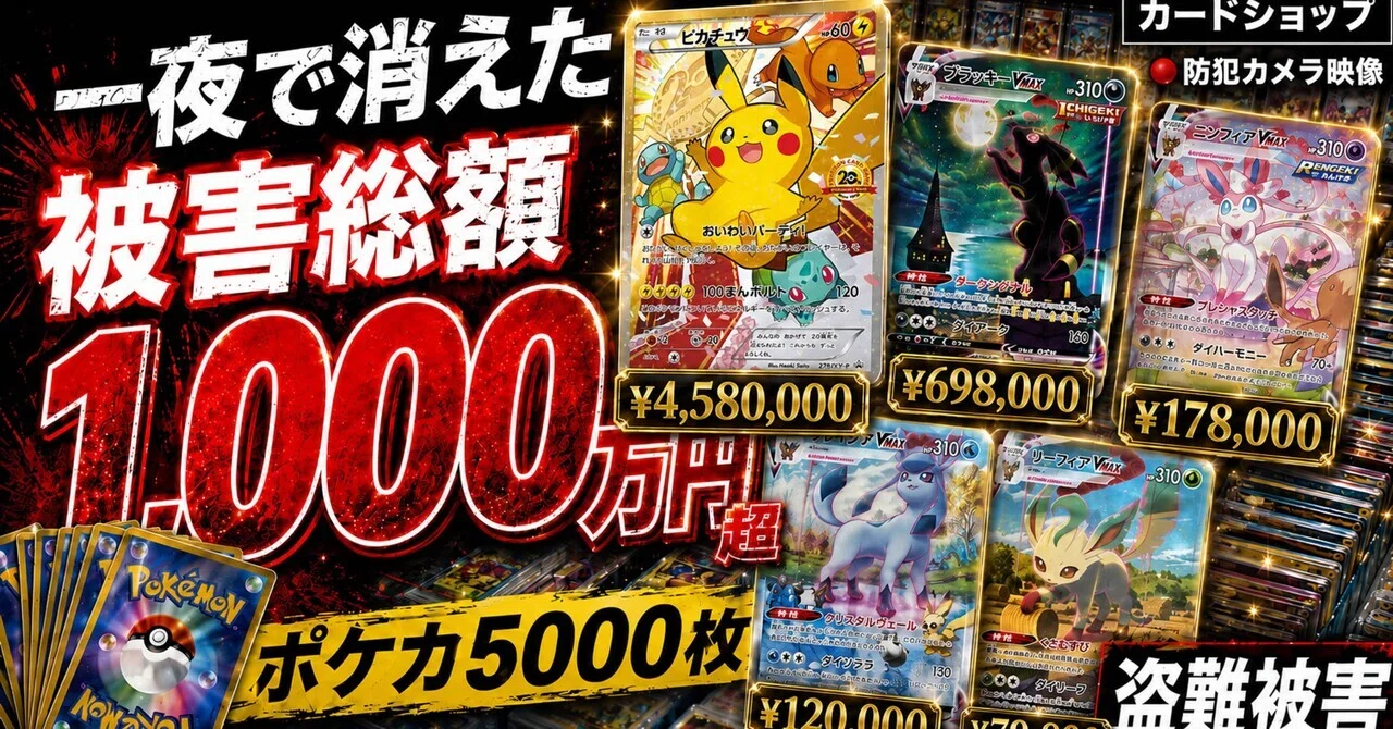 ポケモンカード5000枚、1000万円分が一晩で消えました。｜Rioru @ 2026