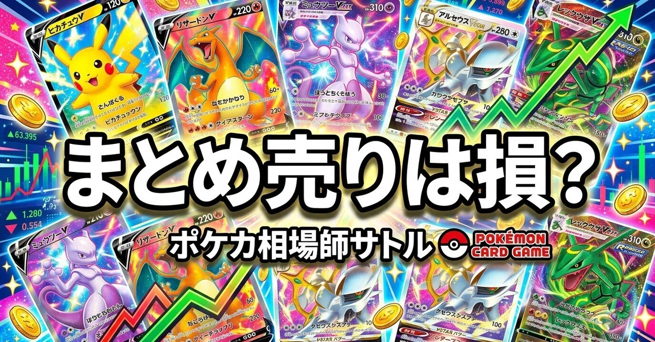 ポケカまとめ売り ポケカ まとめ売りは損？単品売りとの損益分岐を3,000円ラインで解説