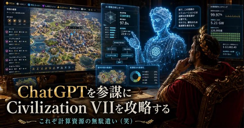 ChatGPTを参謀にCivilization VIIを攻略する｜これぞ計算資源の無駄遣い（笑）