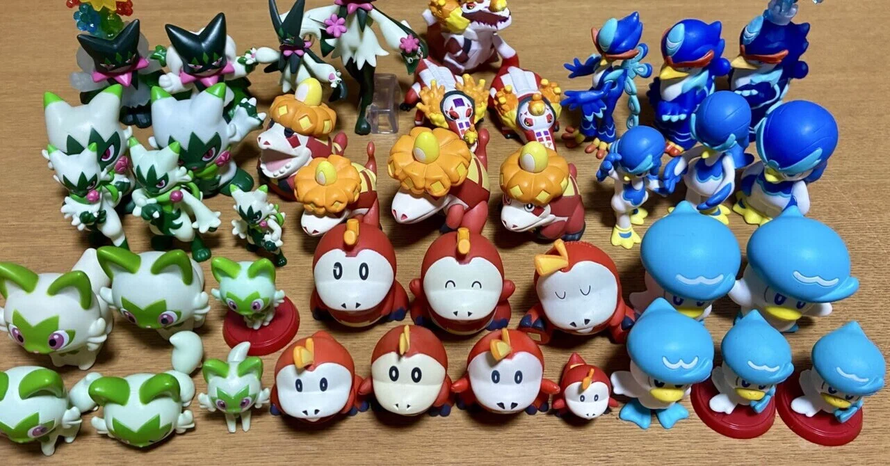 ポケモン フィギュア モンコレ ポケモンキッズ 他 多数 モンコレ•ポケモンキッズ比較】パルデア御三家とその進化形編｜オトナ
