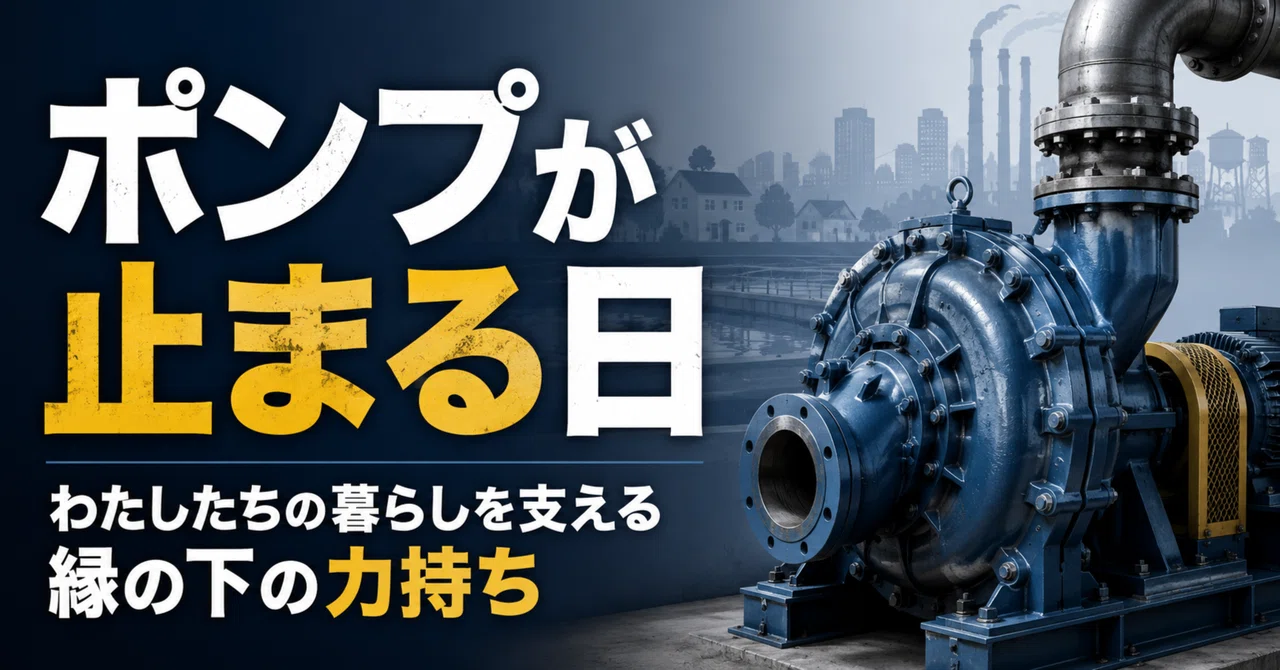 ポンプが止まる日──わたしたちの暮らしを支える縁の下の力持ち
