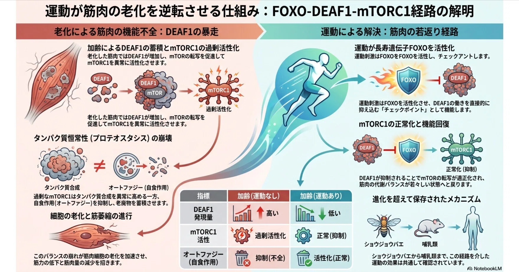 運動 vs 筋肉の老化：分子レベルで解き明かされた『若返り』の最新