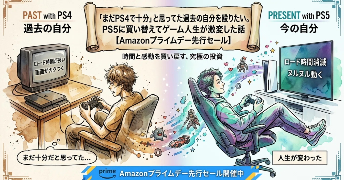 まだPS4で十分」と思ってた過去の自分を殴りたい。PS5に買い替えて 