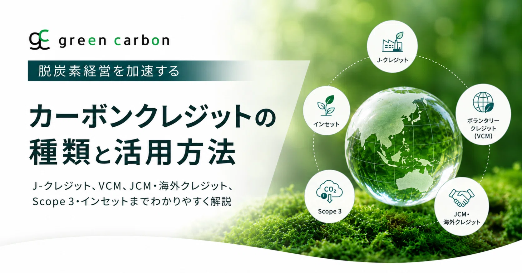 企業が知っておきたいカーボンクレジットの種類と活用方法 ｜Green