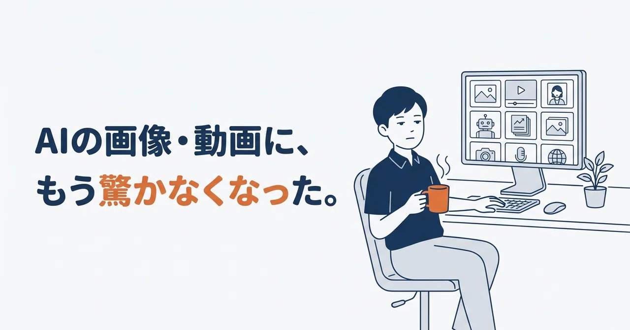 AIの画像・動画に、もう驚かなくなった話