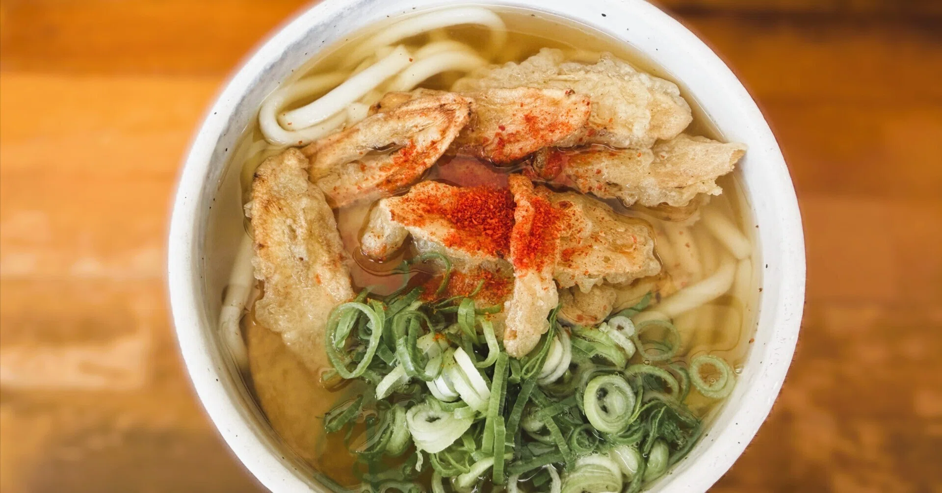 饂飩美味紀行】#88 黄色い看板が目に入った。唐人町・『天ぷらうどん