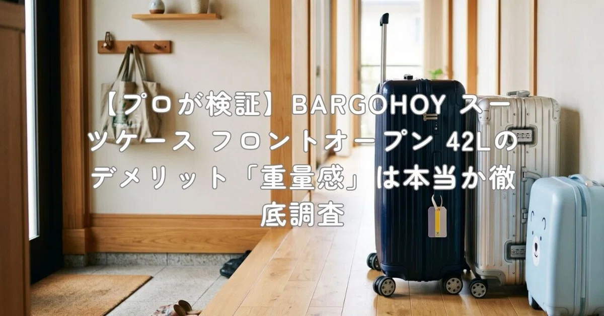 プロが検証】BARGOHOY スーツケース フロントオープン 42Lのデメリット