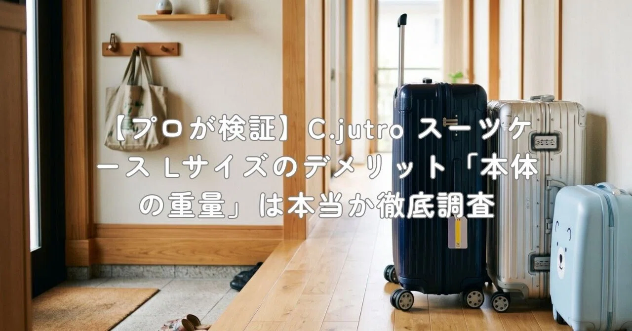 プロが検証】C.jutro スーツケース Lサイズのデメリット「本体の重量
