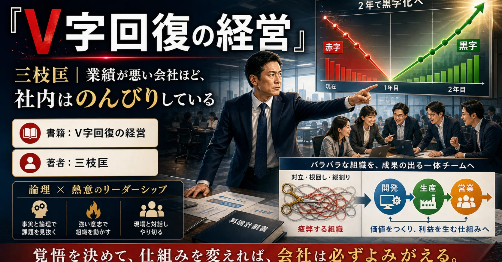 ☕#516】『V字回復の経営』三枝匡さん｜会社を潰すのは、競合じゃなく