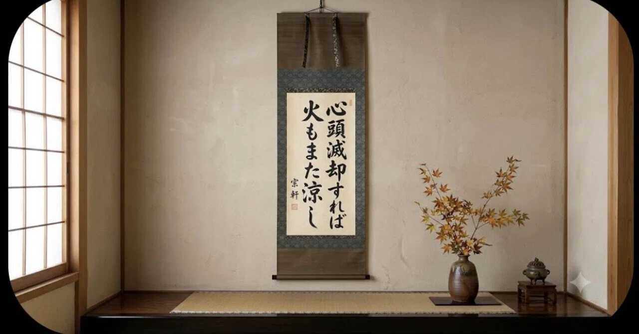 心頭 滅却 すれ ば 火 も また 涼し