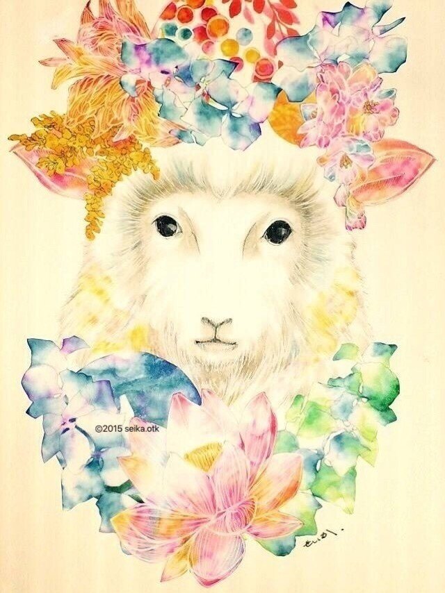 羊が一匹、二匹、三匹…
one sheep,two sheep,three sheep…

#イラスト #コピック