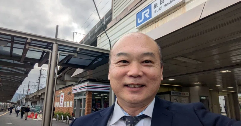 しっかり水分をとりながら(JR星田駅より)
