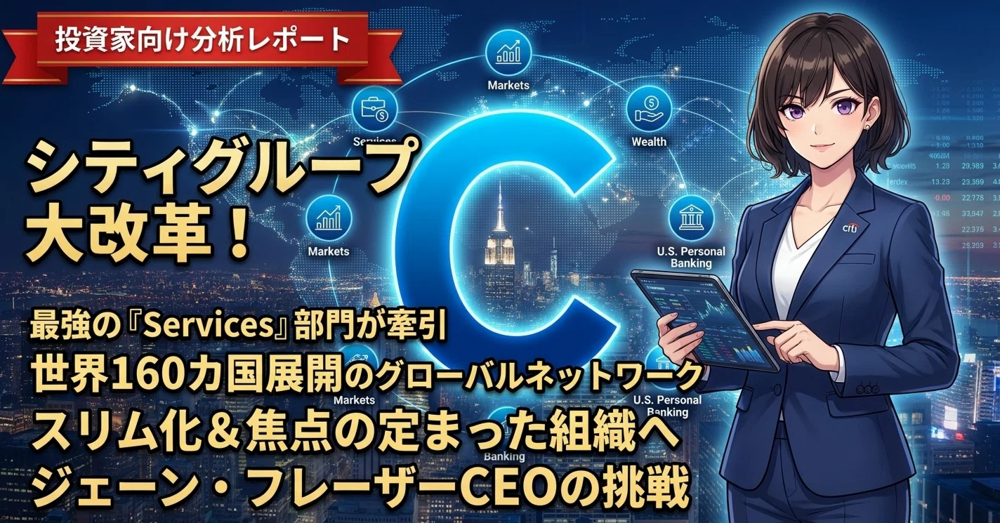 C）シティグループ投資家向け分析レポート【NYSE｜金融】｜まどか｜US