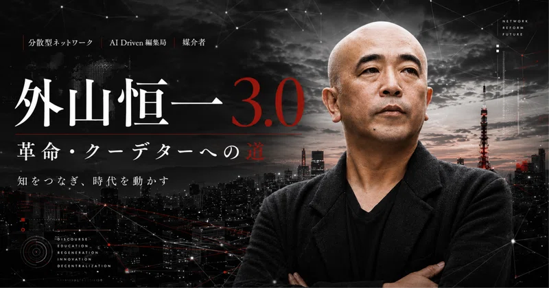 外山恒一3.0｜革命・クーデターへの道