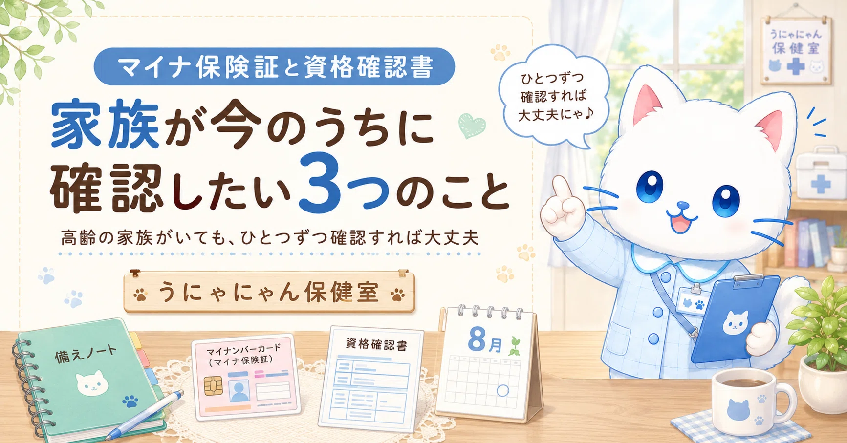 マイナ保険証と資格確認書、家族が今のうちに確認しておきたい3つの