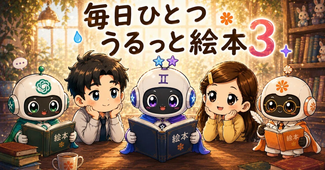 絵本│No.13】毎朝ひとつ、うるっと絵本3｜黒ゅん