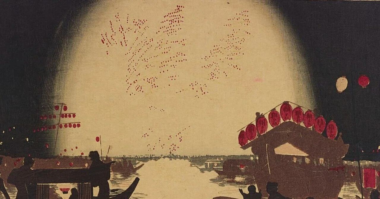 夏祭りの夜が、少しだけさみしい理由 〜小林清親が描いた、両国の花火